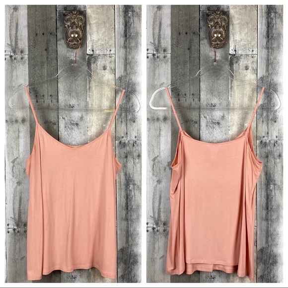 Sundance Tops - Sundance Peach Pink Adjustable Tank Size Large